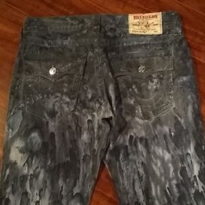 True religion watercolor jeans 32 straight